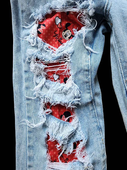 Custom Character Ripped Jeans